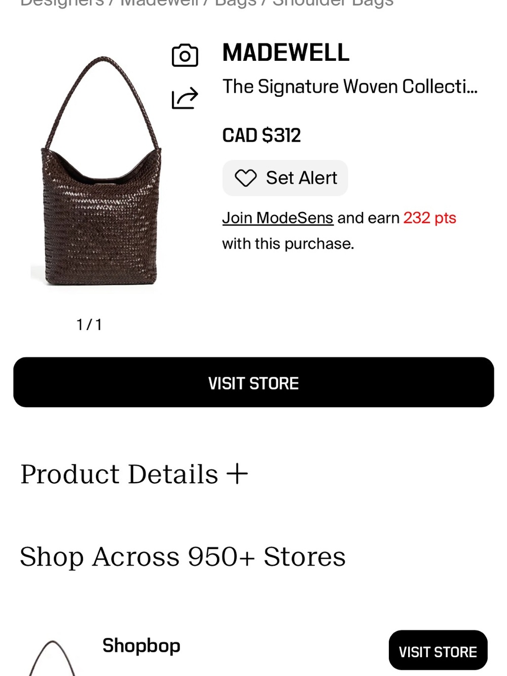 Madewell Signature Woven Bucket Bag in Olive green NWT - Picture 5 of 7